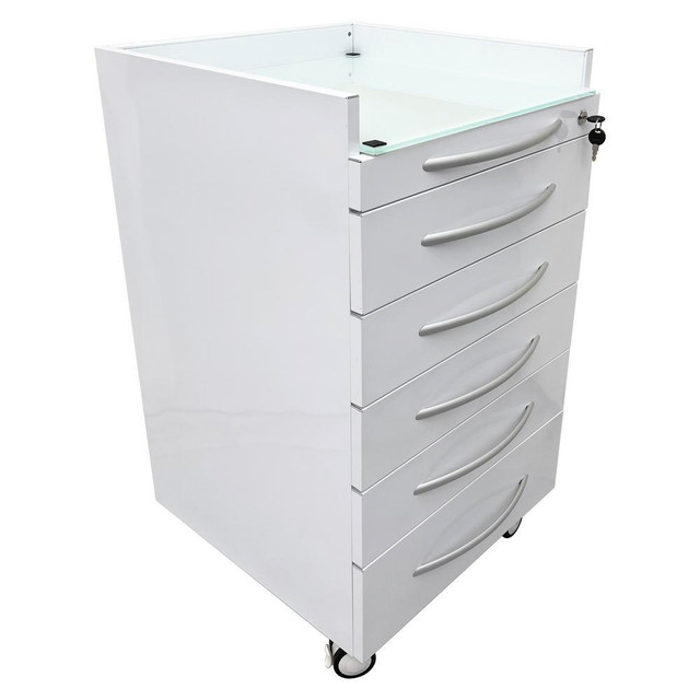 Dental special storage cabinet Dental cabinet mobile cart Stainless steel moving side cabinet 5 drawers 300460 in Other Business & Industrial in Toronto (GTA) - Image 3