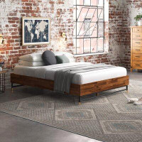 Steelside™ Channing Queen Solid Wood Low Profile Platform Bed