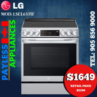 LG LSEL6335F 30 Slide In Electric Range Self Clean &amp; Air Fry Wi-Fi Enabled Stainless Steel color