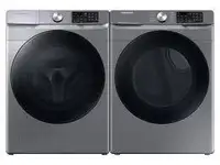 Samsung 5.2 Cu.Ft High Efficiency Front Load Washer &7.5 Cu.Ft.Electric Dryer Set. Black Stainless Steel $1899.00 No Tax