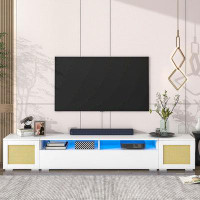Ivy Bronx 82.6'' TV Stand With Colour Changing LED Lights For Tvs Up To 90"