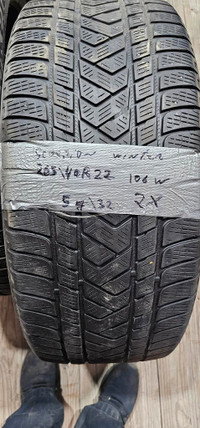 265/40/22 2 pneus hiver pirelli 350$ installer