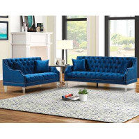 Rosdorf Park Upholstered 2 Pieces Sofa And Love Seat