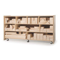 Whitney Brothers® 9 Compartment Shelving Unit with Wheels