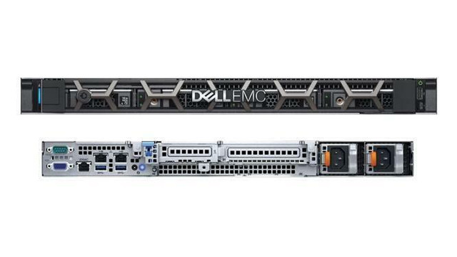Dell PowerEdge R340 with 4 x 3.5 chassis, 1xE-2288G processor, 16GB ram, 2 x 300GB SSD 2x4TB SAS,H330,with OS in Servers