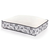 August Grove Lanty White Black Animal Print Western Dog Pet Bed for Medium, Large Dogs 23x34 inch