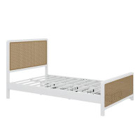 Latitude Run® Full Size Metal Platform Bed With 2 Drawers
