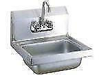 Stainless steel - Wall mount HAND sink and faucet - brand new -  17 x 15