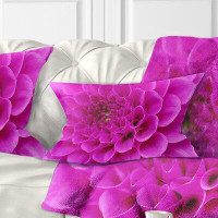 Made in Canada - East Urban Home Flower with Close up Petals Lumbar Pillow