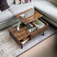 Millwood Pines Lift Top Coffee Table: Extendable, Hidden Storage, And Elegant.
