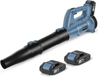 AVID POWER 20V Cordless Leaf Blower, Power Lawn Blower with 2 Batteries