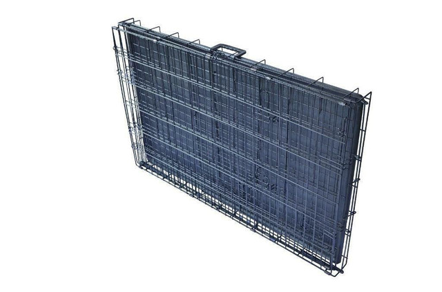 NEW 2 DOOR 48 IN XXL FOLDING DOG CAGE & TRAY DC48 DOG KENNEL PORTABLE CAGE in Other in Alberta - Image 2