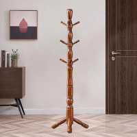 ColorLife Freestanding Coat Rack Hall Tree Hanger With 9 Hooks, Sturdy And Easy To Assemble, Suitable For Entry Ways, Ha