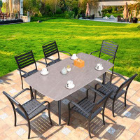 Wildon Home® Outdoor Table And Chair Courtyard Table And Chair Leisure Cafe Outdoor Outdoor Outdoor Balcony Garden Terra