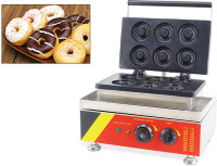 6 pcs Electric Donut Maker Waffle baking Machine Snack Maker (110V) 028053
