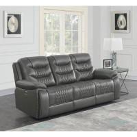 Wildon Home® Flamenco Tufted Upholstered Power Sofa Charcoal