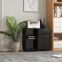 Printer Cabinet 31.5" x 15.7" x 28.7" Black
