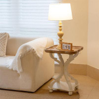 Ophelia & Co. Modern White End Table - Easy Assembly, Quality Materials, Versatile Usage, Fits Any Home Décor