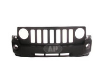 Bumper Front Jeep Patriot 2007-2010 Primed Without Chrome Without Tow With Fog Lamp Hole , CH1000893