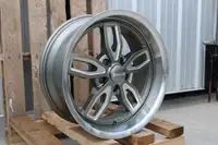 18x8/18x9 Staggered Ridler 608 Chrome Or Grey With Machined Lip Wheels 5x120.65(4.75) / 5x127(5)