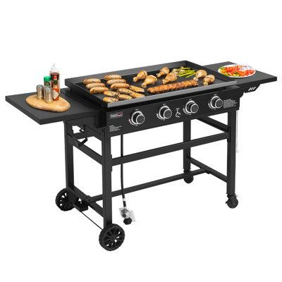 Royal Gourmet Royal Gourmet 4 - Burner Liquid Propane Gas Griddle with Cover in Other