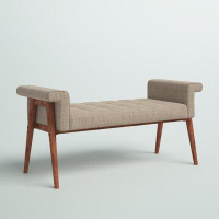 Mercury Row Amirah Button Tufted Accent Bench