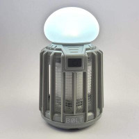 CG INTERNATIONAL TRADING Camping Lantern + Bug Zapper Mosquito And Fly Killer Rechargeable Portable Light Pest Repellent