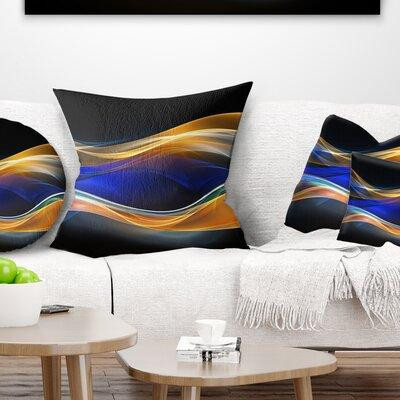 The Twillery Co. Abstract 3D Wave Design Pillow in Bedding