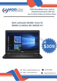 Dell Latitude E5480 14-Inch Notebook Laptop For Sale!!! Intel Core I5-6300U 2.40Ghz 8GB RAM 256GB SSD