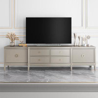 LORENZO American light luxury solid wood modern simple small living room TV cabinet.
