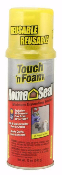 Touch ‘n Foam Home Seal™ Minimum Expanding Sealant - 2 sizes ( 340 & 566g )                      insulation