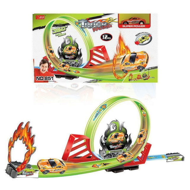 NEW 360 TRACK RACING CAR PULL BACK EPT511376 in Toys & Games in Edmonton Area
