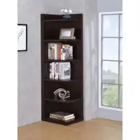 Ebern Designs Laim 71.5" H x 19.35" W Corner Bookcase