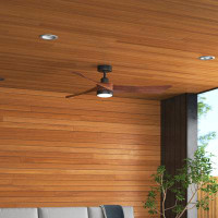 Wade Logan 54" Aryadne 3 - Blade LED Propeller Ceiling Fan with Remote Control and Light Kit Included