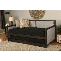 Red Barrel Studio Corena Daybed in Graystone Finish includes Pop Up Trundle
