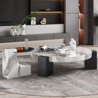 Hokku Designs Light luxury and simple Italian minimalist coffee table