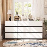 Ebern Designs 9 Drawers Dresser With Modern Style And Srtrong Storage