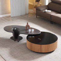 LORENZO High-end light luxury living room home Italian shaped coffee table