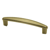 D. Lawless Hardware 3-3/4" Rope Trim Pull Satin Antique Brass