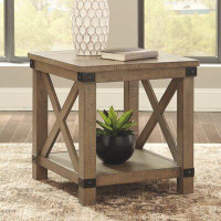Gracie Oaks Eternity End Table with Storage