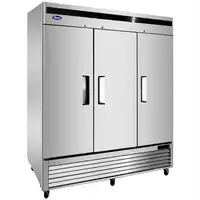 Atosa Triple Solid Door 82 Wide Stainless Steel Refrigerator