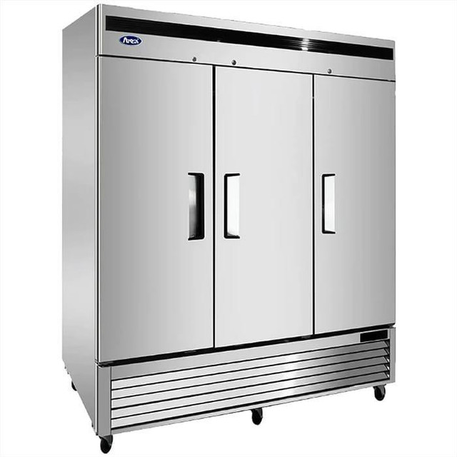 Atosa Triple Solid Door 82 Wide Stainless Steel Refrigerator in Other Business & Industrial