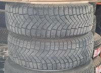 USED PAIR OF WINTER PIRELLI 205/55R16 70% TREAD WITH INSTALL.