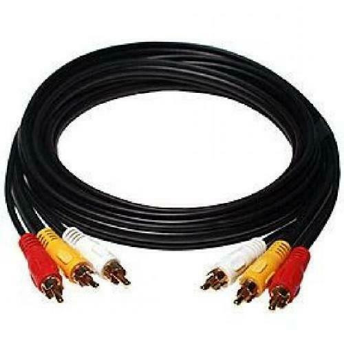 10 ft. 3-RCA Male to 3-RCA Male Composite Cable - Black in General Electronics