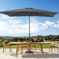 Arlmont & Co. 6×9FT Rectangular Patio Umbrella