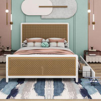 Mercer41 Queen Size Metal Platform Bed With 2 Drawers