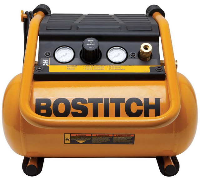 New STANLEY BOSTITCH BTFP01012 2.5 GALLON ROOFING AIR COMPRESSOR -- Quality brand -- bargain price! in Power Tools in Ontario