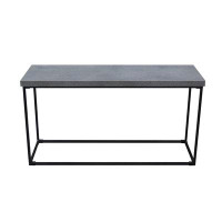 Latitude Run® Volterra Medium Concrete & Steel Console Table