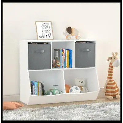 This bookcase drawer made of high-quality non-woven fabric durable light weight children can safely...