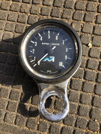 Late Model 1970s Triumph 750 Smiths Tach and Mount
